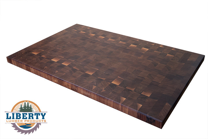 1-1/2" THICK - END GRAIN WALNUT KITCHEN COUNTERTOPS 25" WIDE