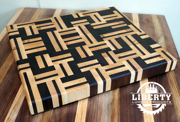 End Grain Pattern Cutting Board