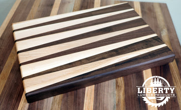 Walnut and Maple Pattern Cutting Board