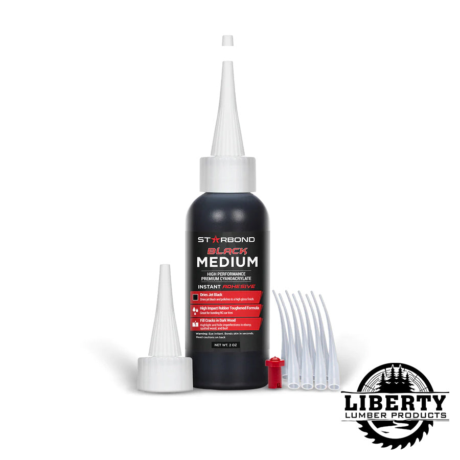 Starbond Black Medium Cyanoacrylate (CA) - Super Glue 2 oz.