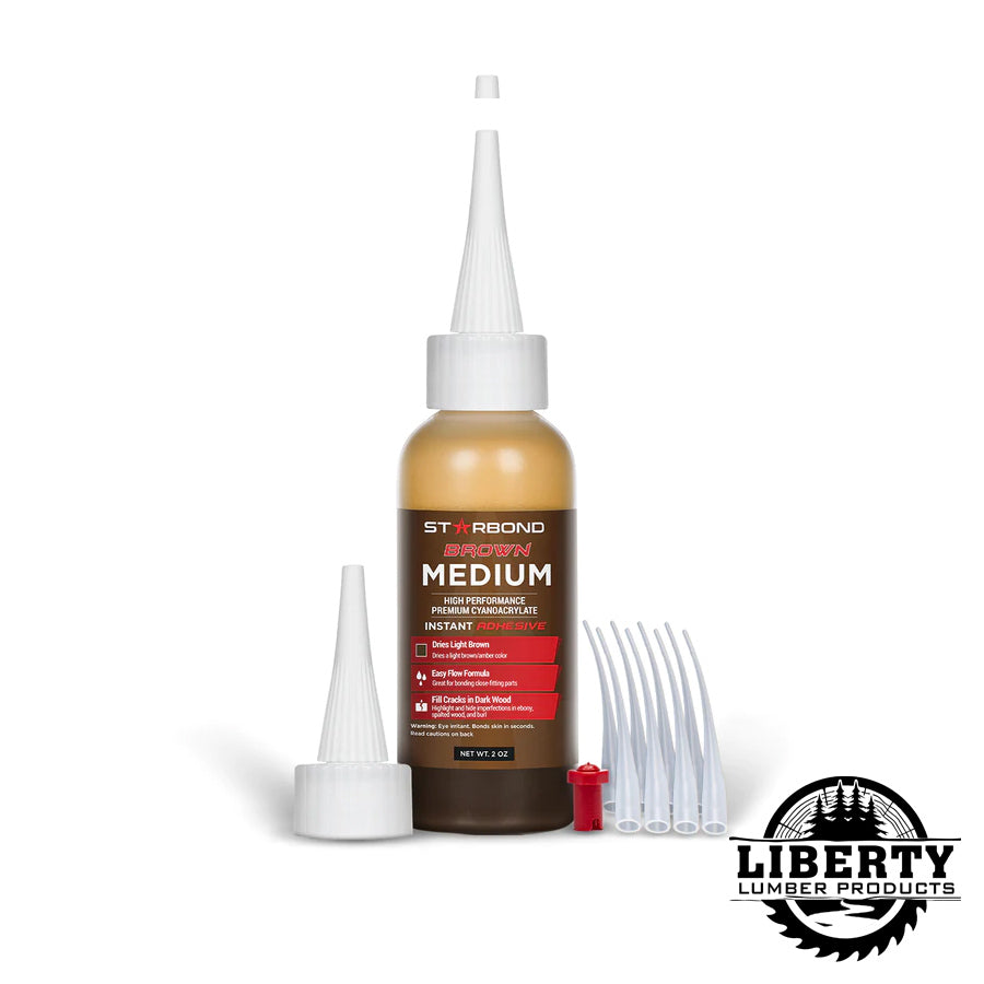 Starbond Brown Medium Cyanoacrylate (CA) - Super Glue 2 oz