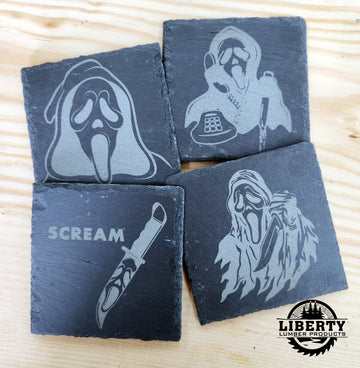 Ghost Slate Coaster Set of 4