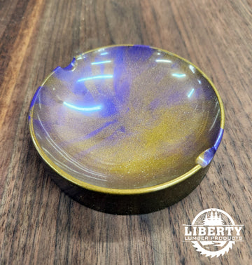 Purple & Gold Epoxy Ashtray