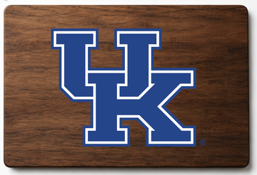 Officially Licensed University of Kentucky Double-Sided Walnut Board - Epoxy Logo Serving Side & Laser Engraved Cutting Side