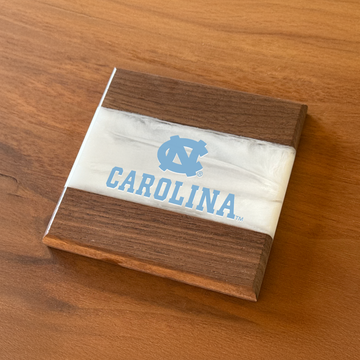 University of North Carolina Epoxy Coaster | Officially Licensed