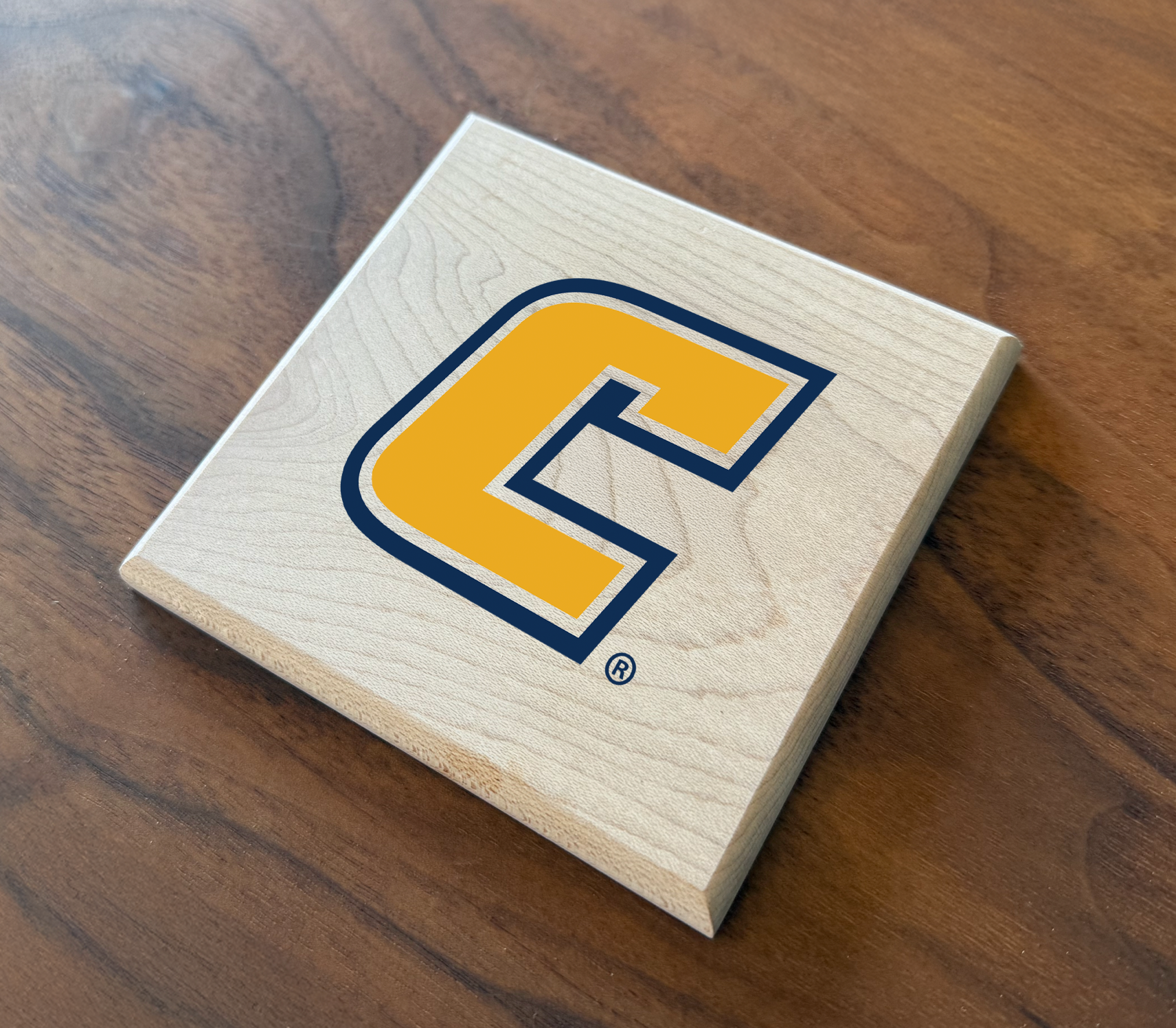 University of Tennessee - Chattanooga Wood Coaster | Officially Licensed