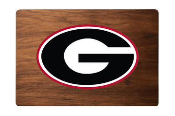Officially Licensed University of Georgia Double-Sided Board – Laser Engraved Bulldog Side & Epoxy Logo